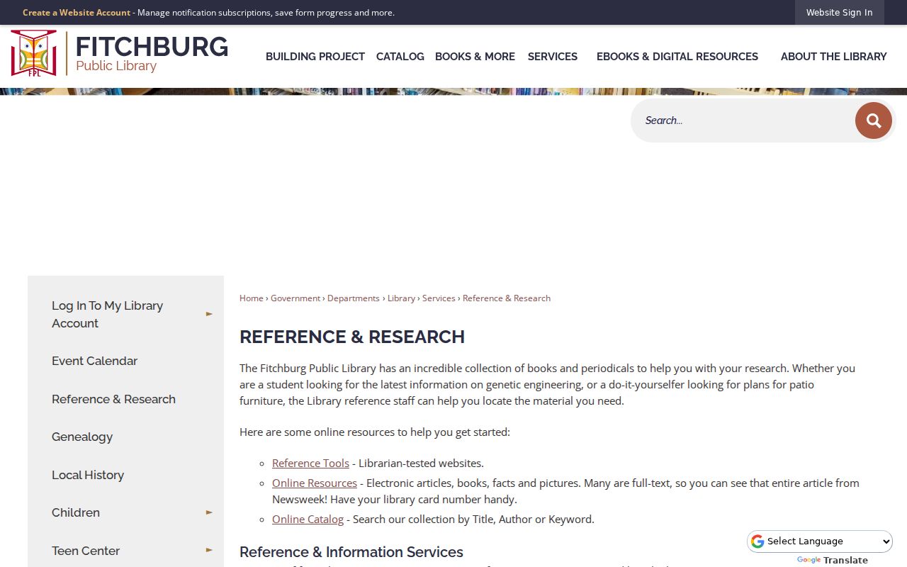 Fitchburg city directory local-history research services