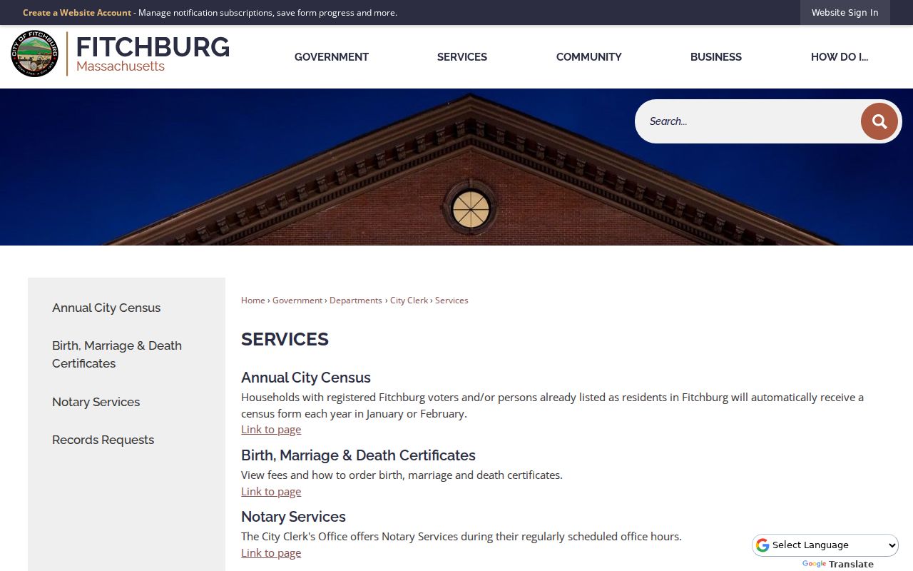 Fitchburg neighbors city services directory
