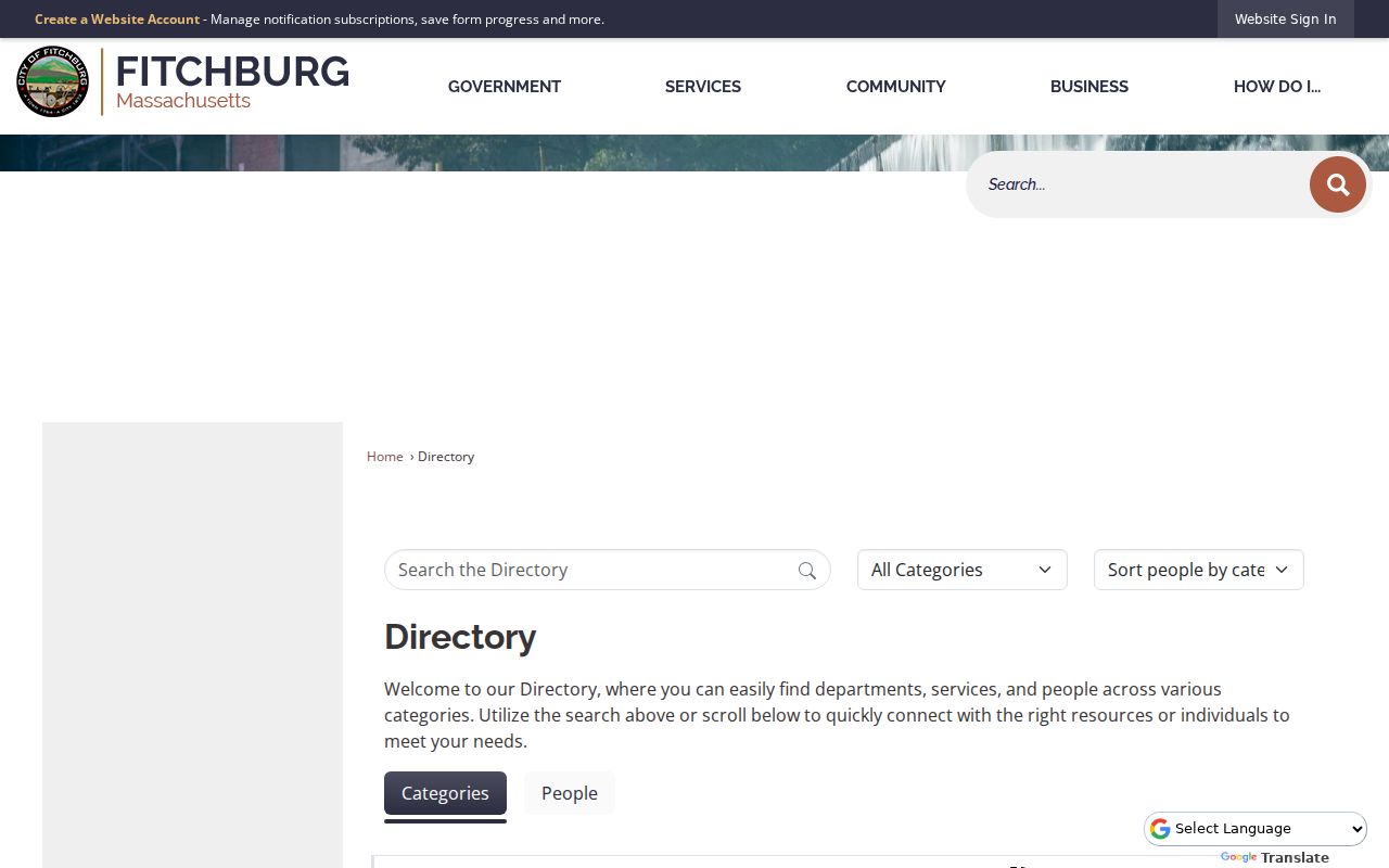 Fitchburg neighbors municipal staff directory